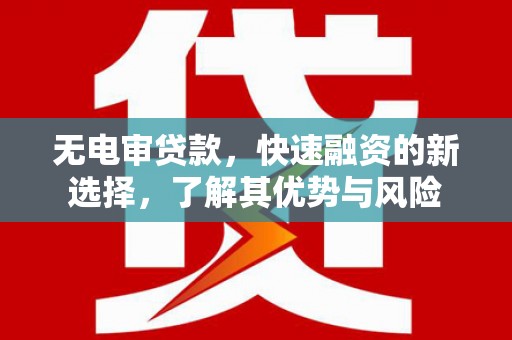 朔城无电审贷款，快速融资的新选择，了解其优势与风险