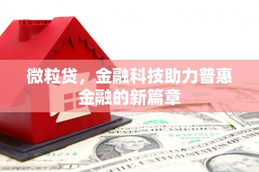朔城微粒贷，金融科技助力普惠金融的新篇章