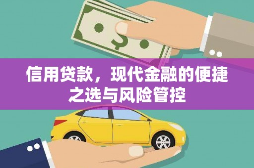 朔城信用贷款，现代金融的便捷之选与风险管控