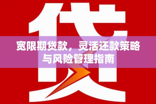 朔城宽限期贷款，灵活还款策略与风险管理指南