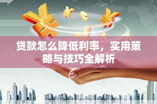 朔城贷款怎么降低利率，实用策略与技巧全解析