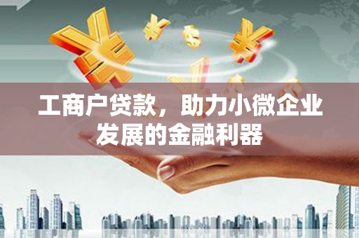 朔城工商户贷款，助力小微企业发展的金融利器