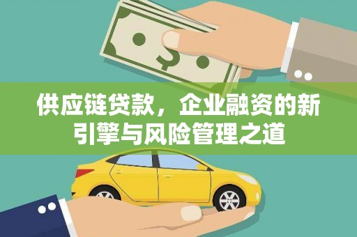 朔城供应链贷款，企业融资的新引擎与风险管理之道