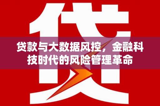 朔城贷款与大数据风控，金融科技时代的风险管理革命