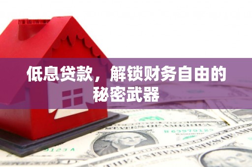 朔城低息贷款，解锁财务自由的秘密武器
