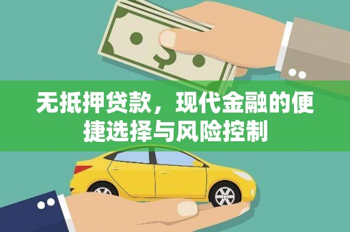 朔城无抵押贷款，现代金融的便捷选择与风险控制