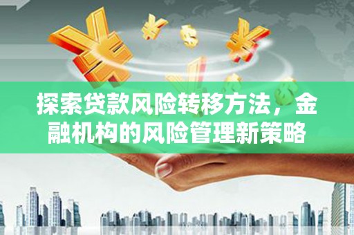 朔城探索贷款风险转移方法，金融机构的风险管理新策略