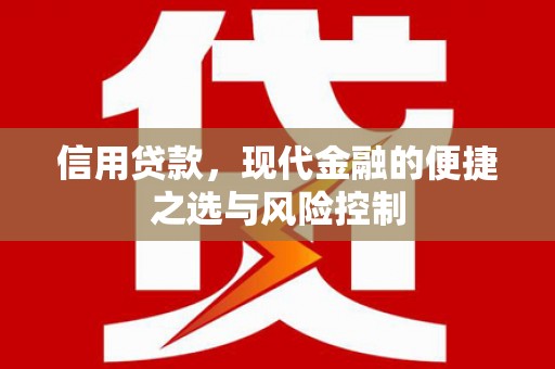 朔城信用贷款，现代金融的便捷之选与风险控制