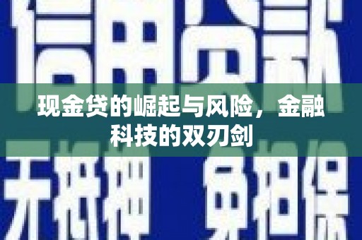 朔城现金贷的崛起与风险，金融科技的双刃剑