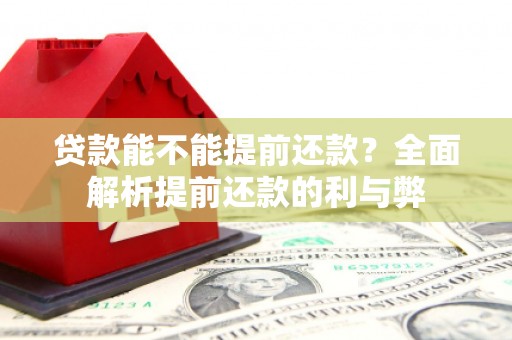 朔城贷款能不能提前还款？全面解析提前还款的利与弊
