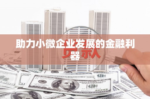 朔城助力小微企业发展的金融利器