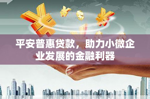 朔城平安普惠贷款，助力小微企业发展的金融利器