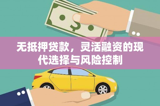 朔城无抵押贷款，灵活融资的现代选择与风险控制