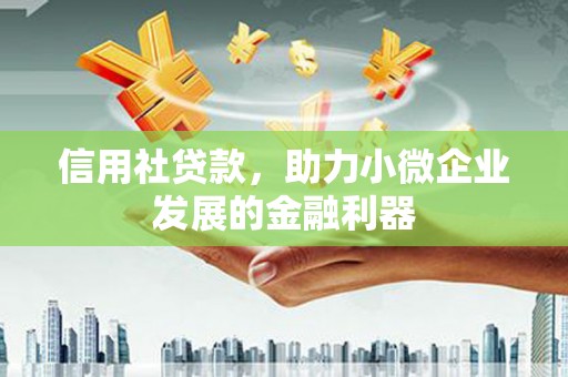 朔城信用社贷款，助力小微企业发展的金融利器