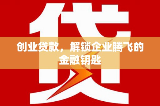 朔城创业贷款，解锁企业腾飞的金融钥匙