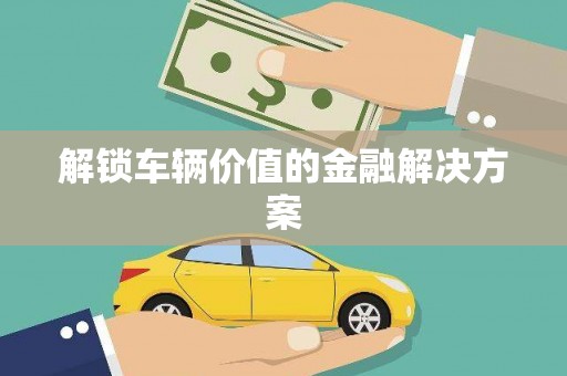 朔城解锁车辆价值的金融解决方案