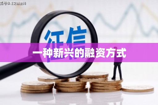 朔城一种新兴的融资方式